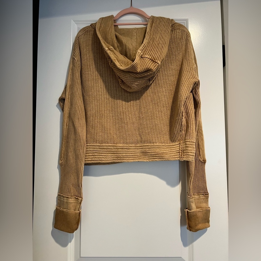 Free People One Mason Hoodie in Fawn Size S NWT - Picture 7 of 10